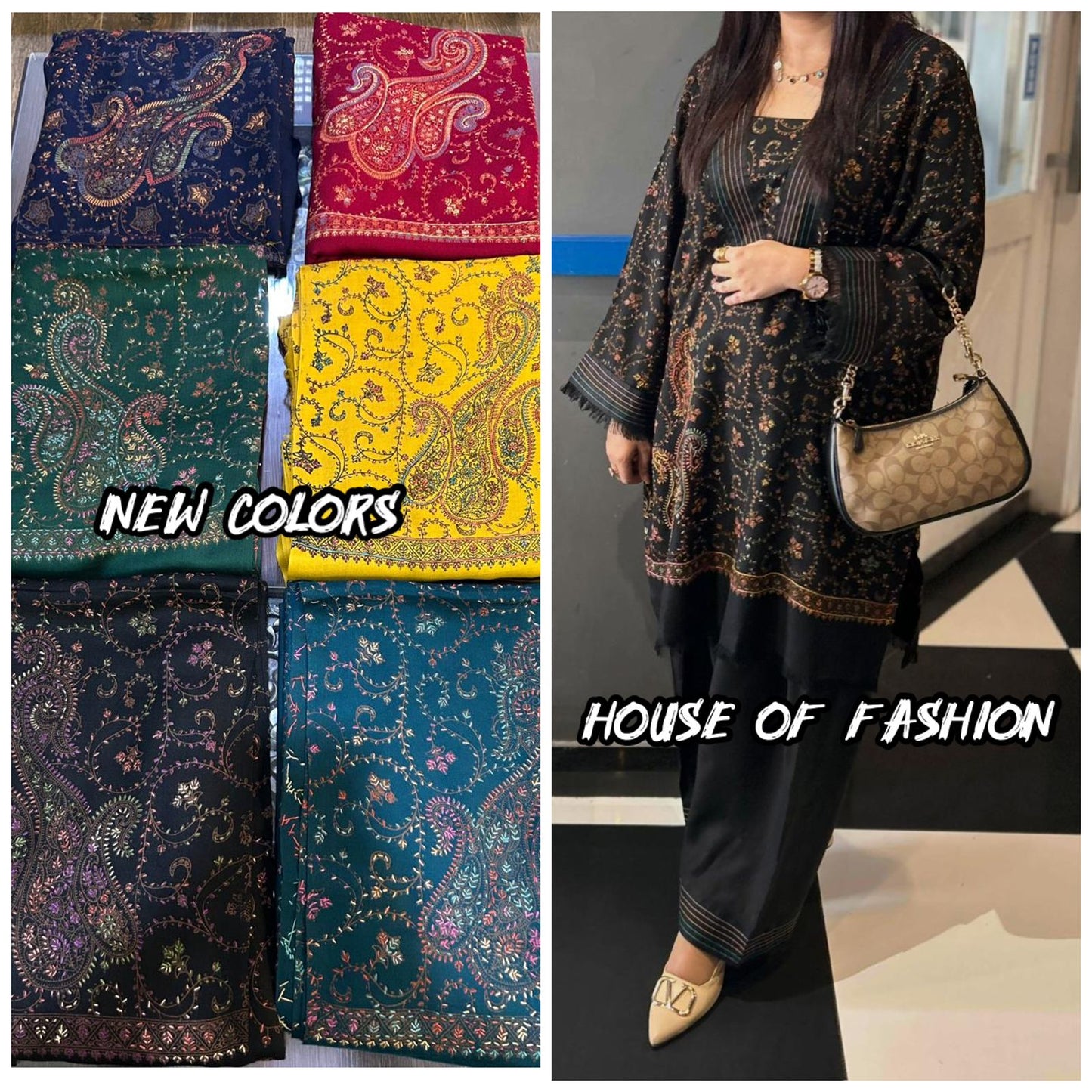 6500 Pashmina Co-ord Set – Winter Premium Collection (5 Colors)