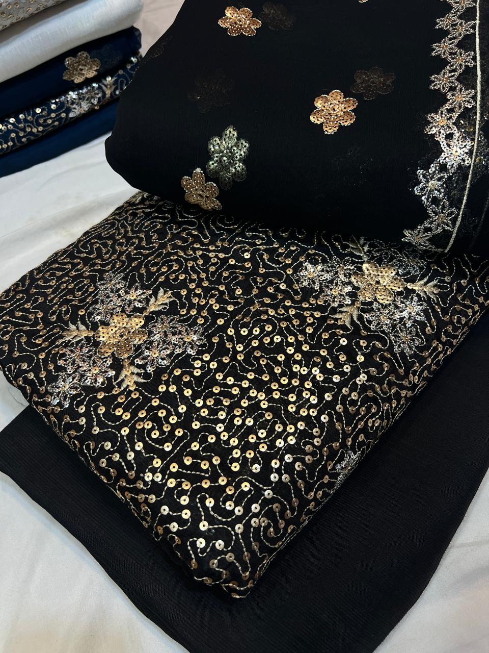 The Most Viral Twin Sequence Work Ensemble – Premium Pakistani Pure Raw Silk | Rs. 8,000