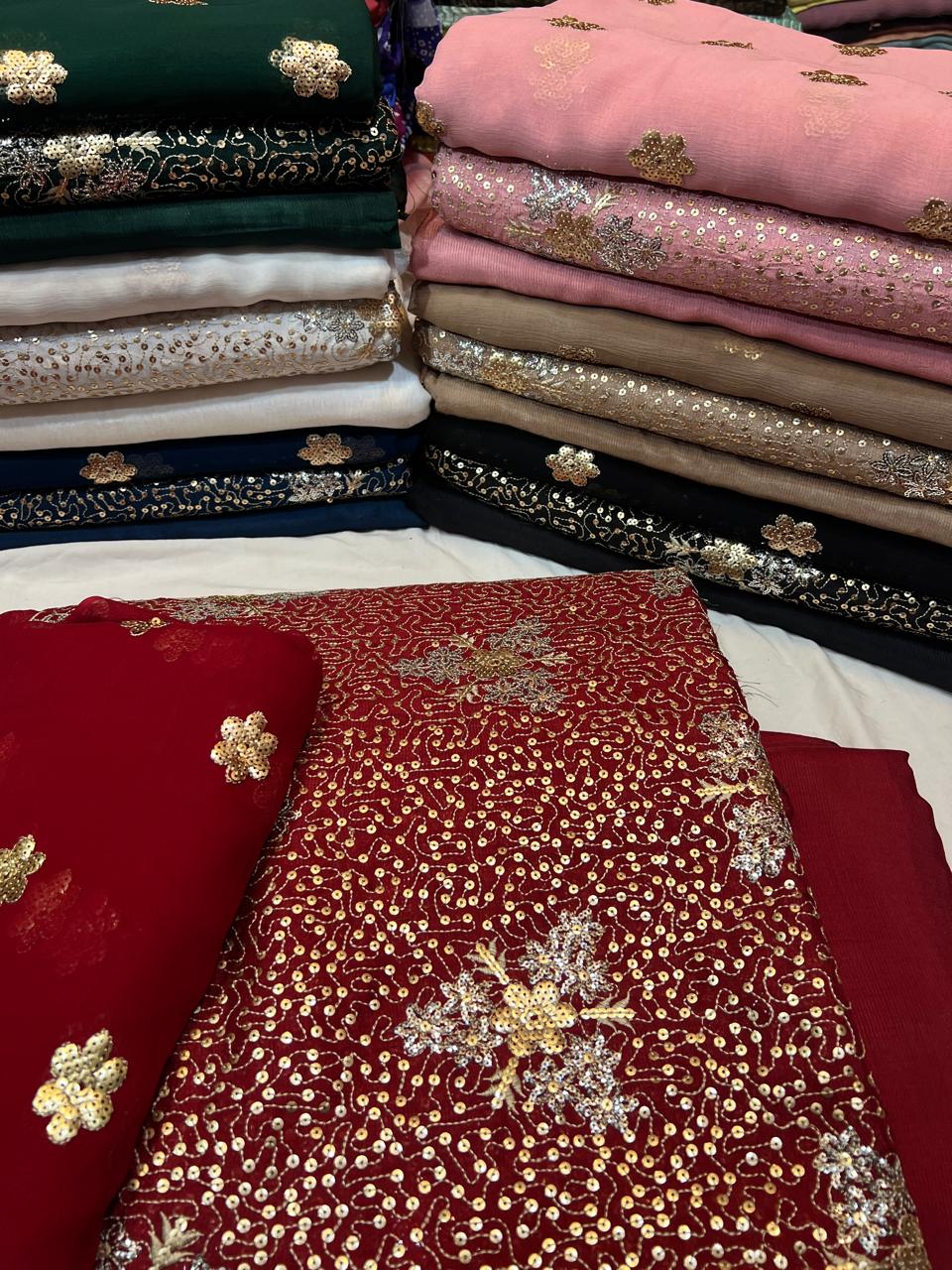 The Most Viral Twin Sequence Work Ensemble – Premium Pakistani Pure Raw Silk | Rs. 8,000