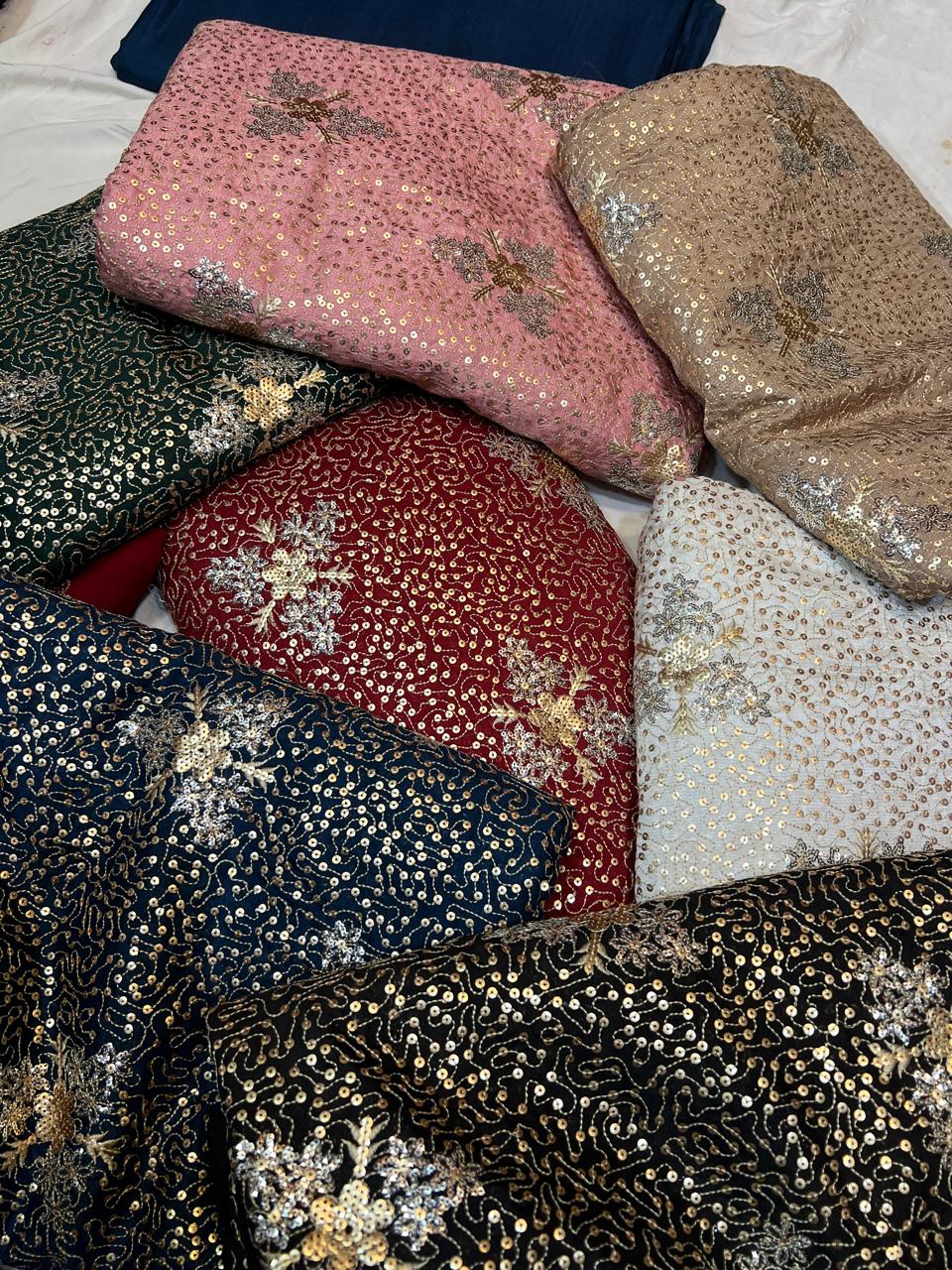 The Most Viral Twin Sequence Work Ensemble – Premium Pakistani Pure Raw Silk | Rs. 8,000