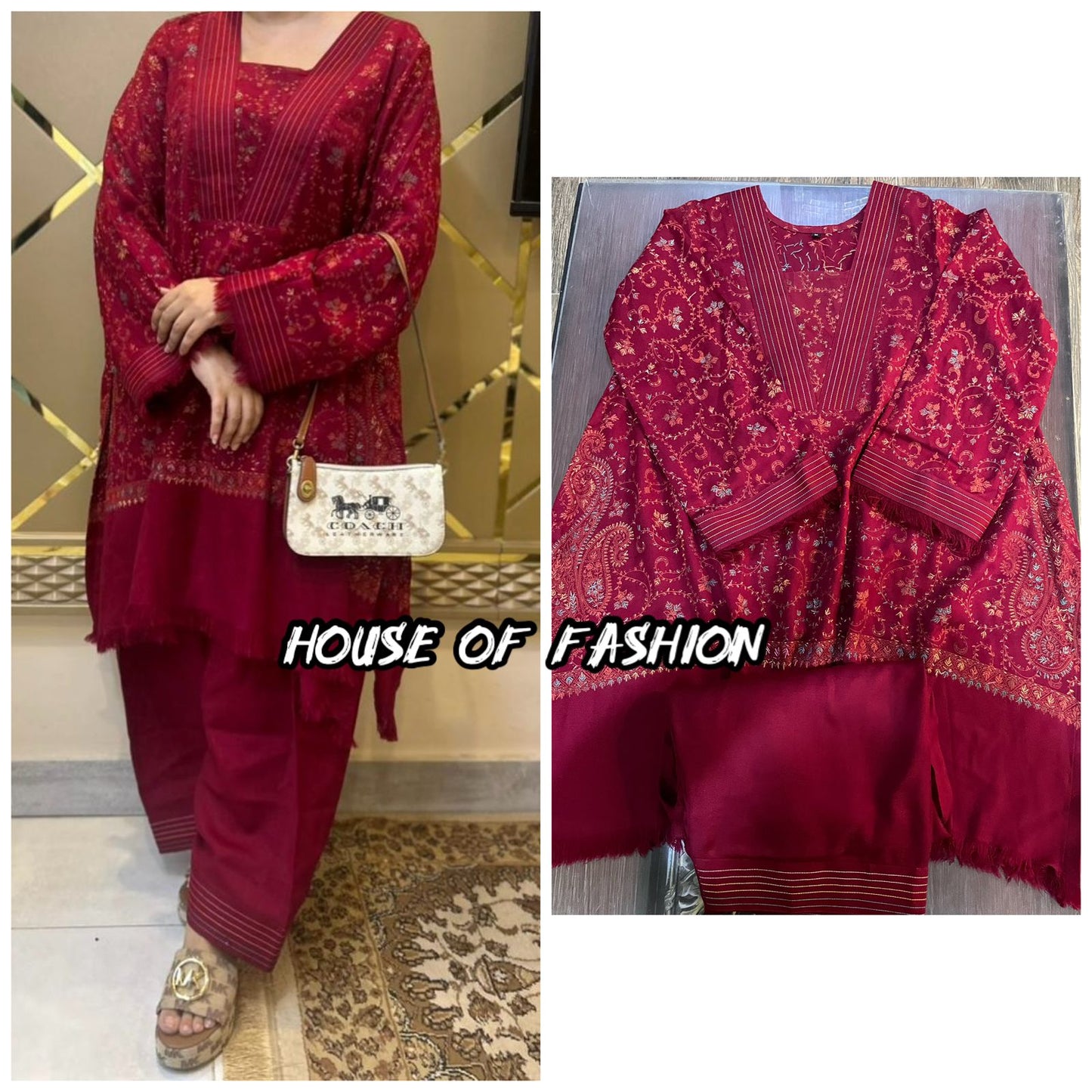 6500 Pashmina Co-ord Set – Winter Premium Collection (5 Colors)