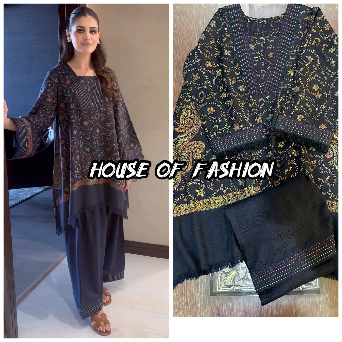 6500 Pashmina Co-ord Set – Winter Premium Collection (5 Colors)