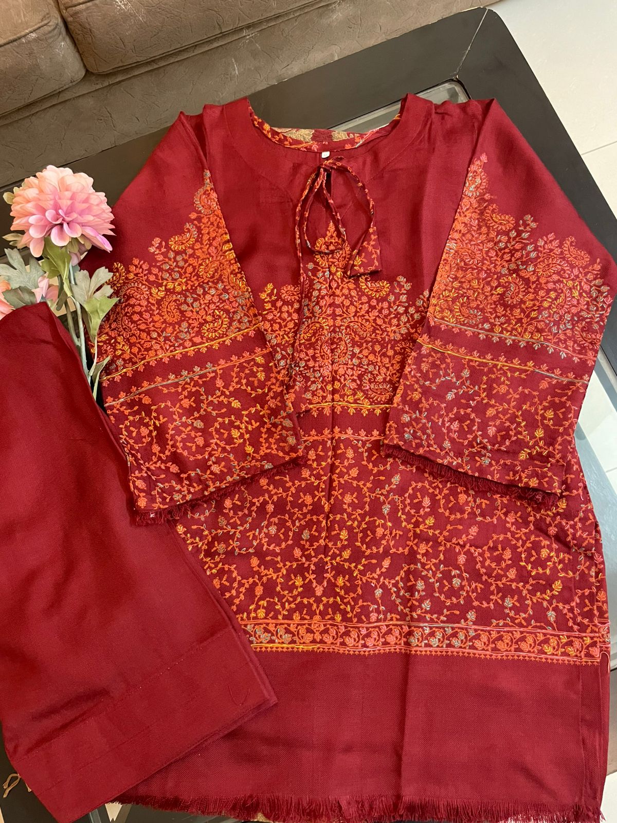 6500 Pashmina Co-ord Set – Winter Premium Collection (5 Colors)